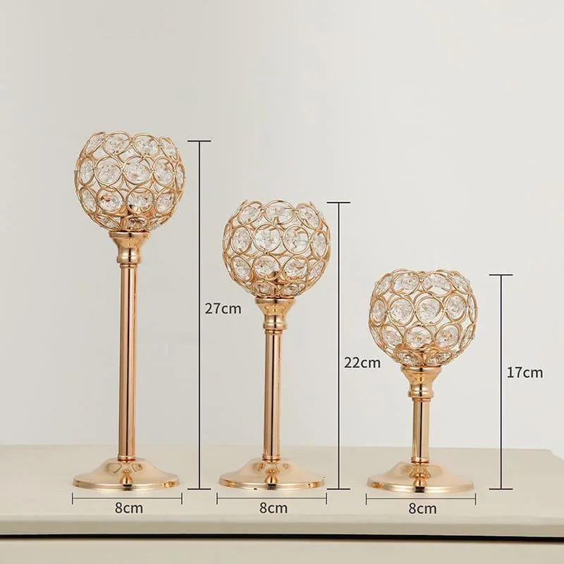 Candelabro Decorativo de Luxo para Velas e Iluminação Elegante Aquavera