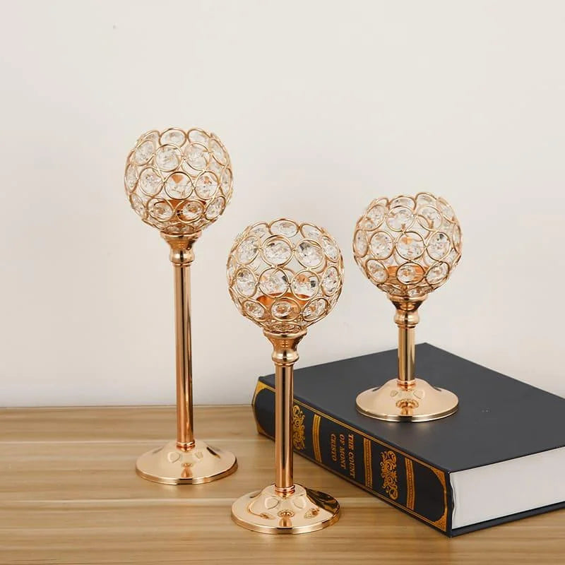Candelabro Decorativo de Luxo para Velas e Iluminação Elegante Aquavera