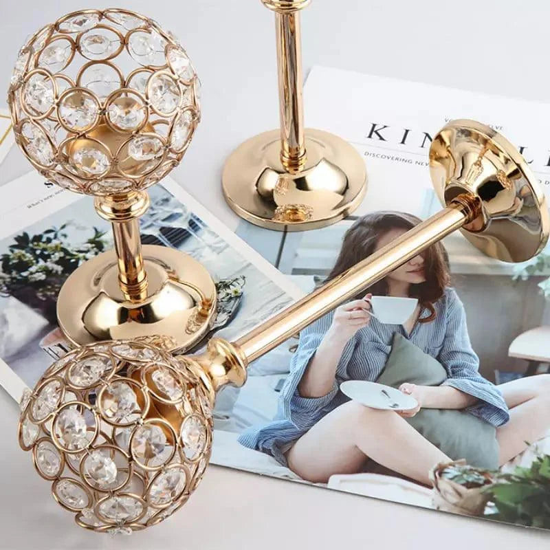 Candelabro Decorativo de Luxo para Velas e Iluminação Elegante Aquavera