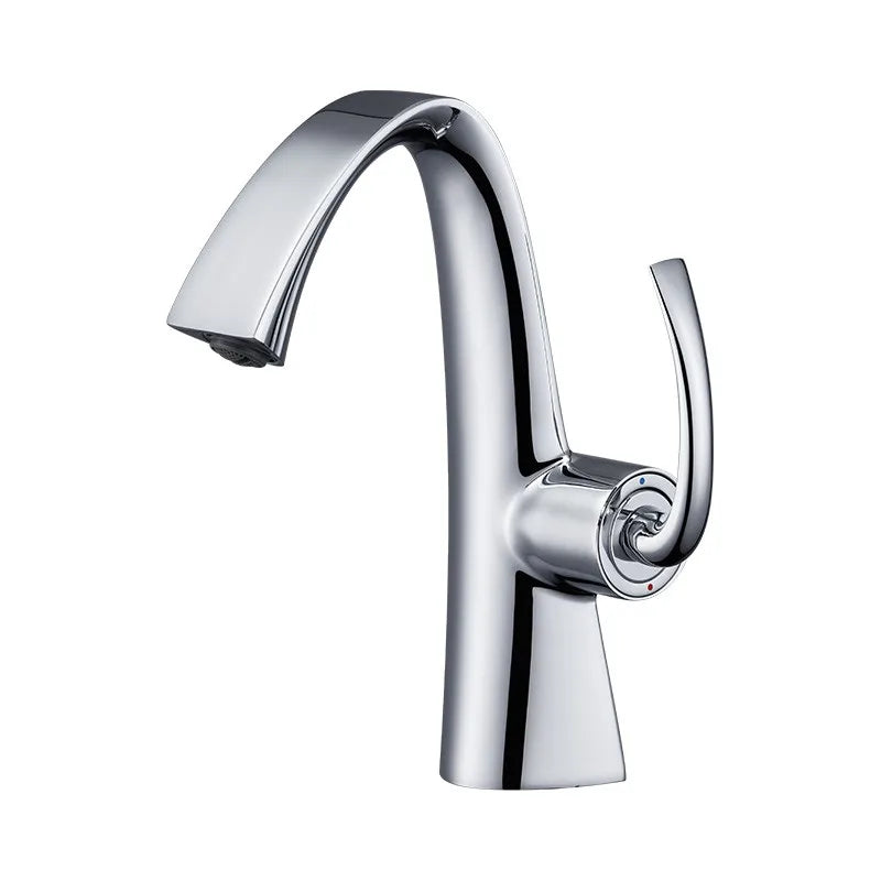 Torneira Para Banheiro Monocomando Com Misturador Minimalista Moderna Satin