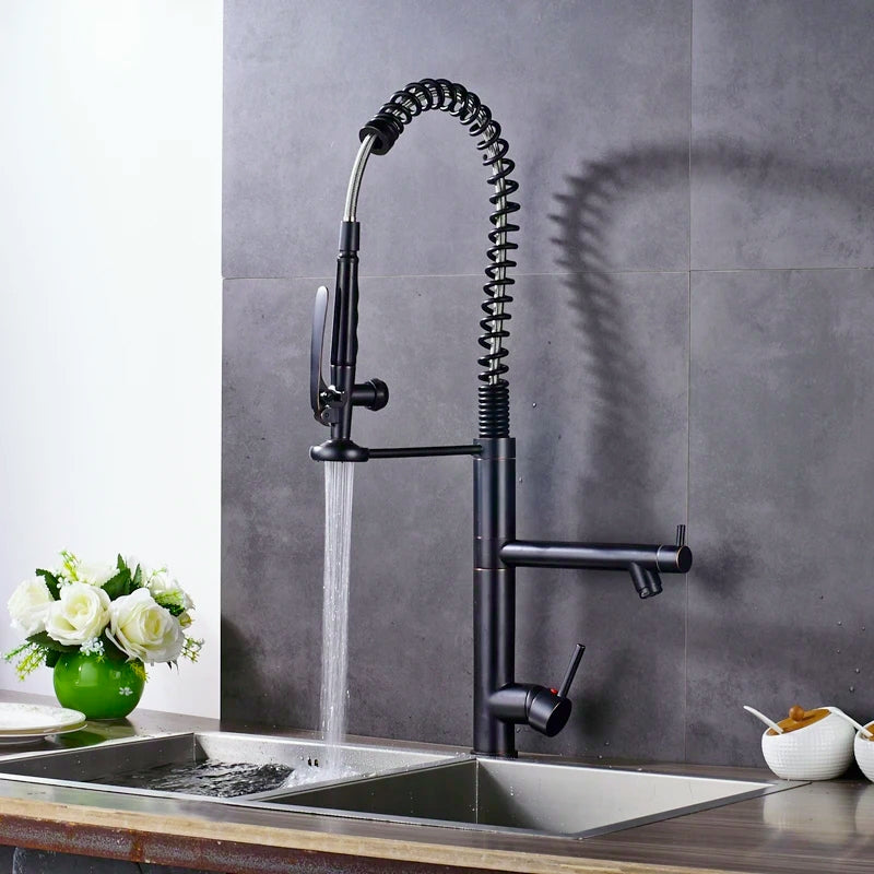 Torneira Para Cozinha Monocomando Gourmet Prestige Preto Matte
