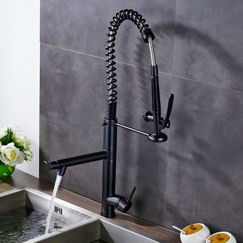 Torneira Para Cozinha Monocomando Gourmet Prestige Preto Matte