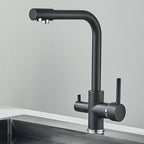 Torneira Gourmet Para Cozinha Com Filtro Modelo Duplo Comando Modelo Giratória