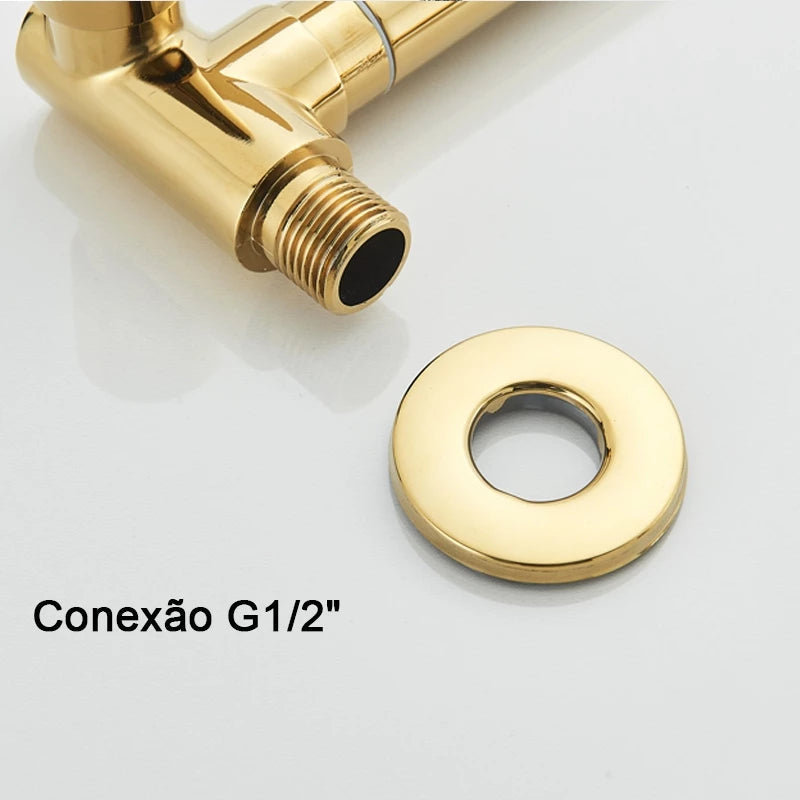 Torneira De Parede Para Cozinha Gourmet Flexível