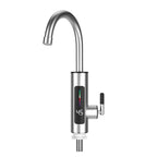 Torneira Elétrica Para Cozinha e Banheiro Com Visor de Temperatura Regulagem e Giratória 360° Aço Inoxidável
