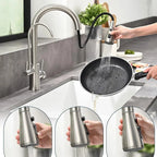 Torneira Para Cozinha Gourmet Monocomando Dupla Função Filtro Jato Extensível
