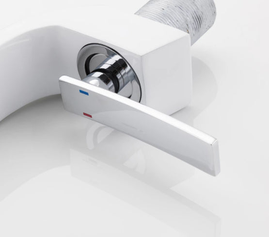 Torneira para Banheiro Monocomando Luxury Branco Quente e Fria