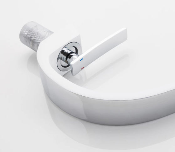Torneira para Banheiro Monocomando Luxury Branco Quente e Fria
