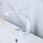 Torneira para Banheiro Monocomando Luxury Branco Quente e Fria
