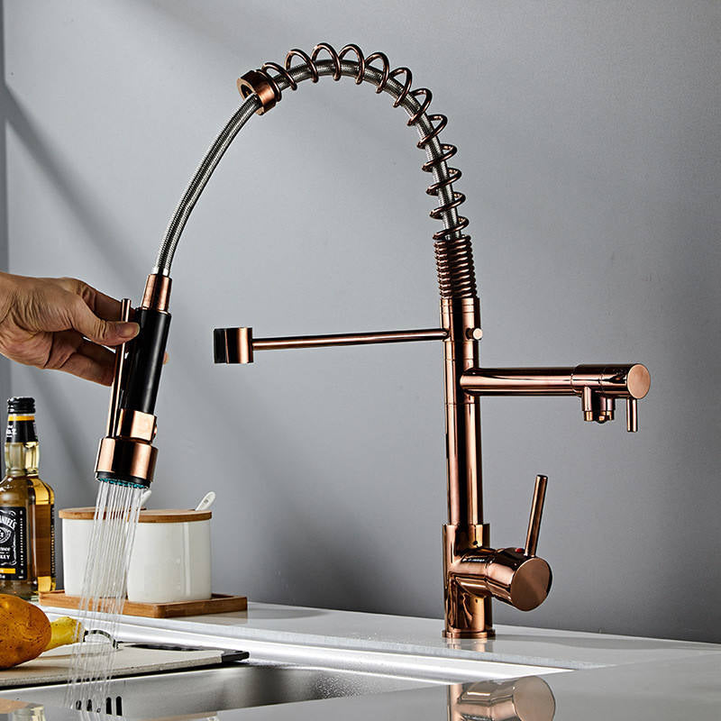 Torneira Gourmet Cozinha com Extensor Rose Quente e Fria