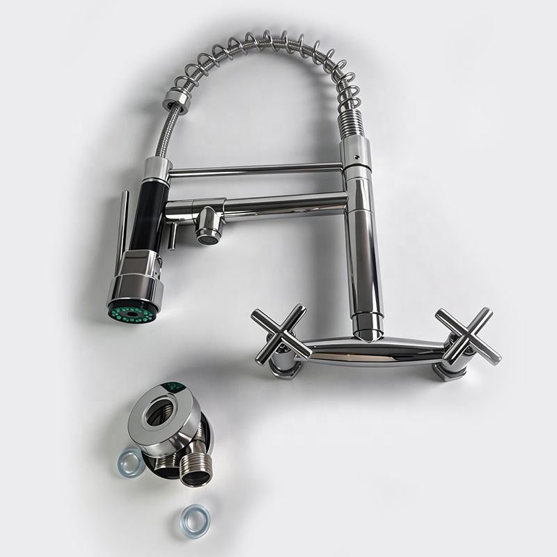 Torneira Gourmet de Parede Aura Cromada para Cozinha