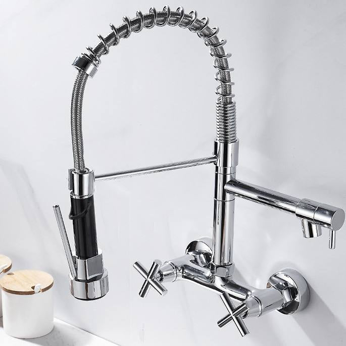 Torneira Gourmet de Parede Aura Cromada para Cozinha