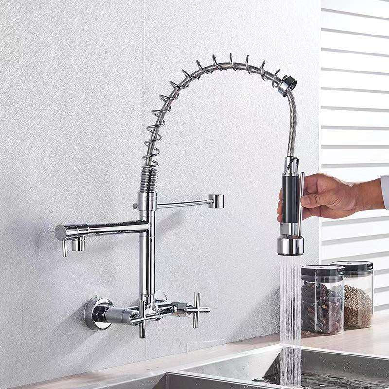 Torneira Gourmet de Parede Aura Cromada para Cozinha