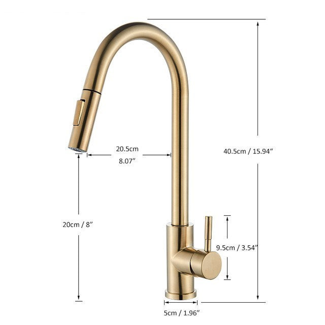 Torneira Para Cozinha Gourmet Monocomando Com Misturador