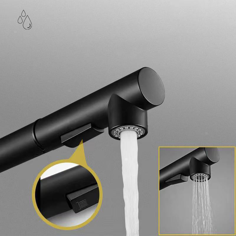 Torneira Gourmet Retratil 360 Monocomando Preto Fosco para Cozinha