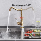 Torneira Monocomando Modelo Antique Luxe