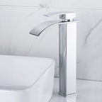 Torneira Banheiro Cascata Alta Metal Inox Monocomando 30cm