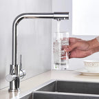Torneira Gourmet Para Cozinha Com Filtro Modelo Duplo Comando Modelo Giratória