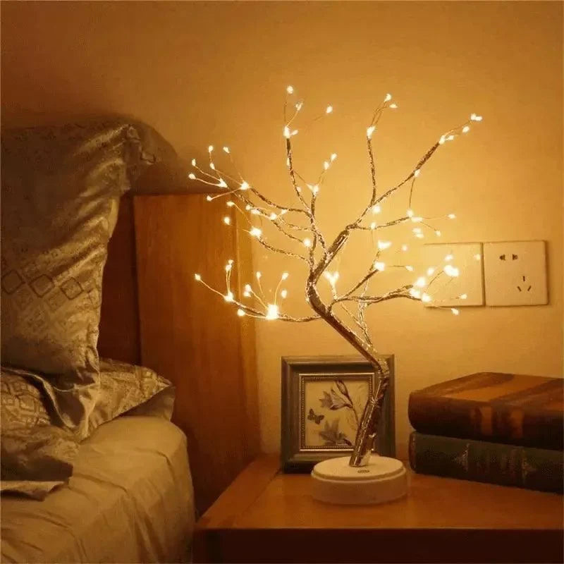 Luminária árvore de Led Decorativa para Quarto, Sala e Mesa Aquavera