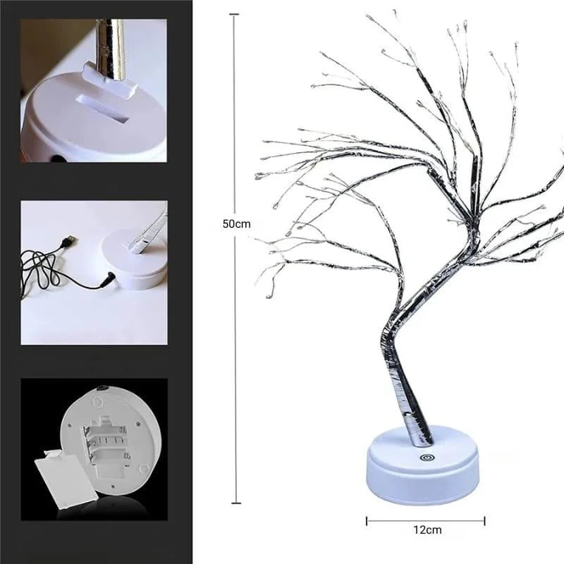 Luminária árvore de Led Decorativa para Quarto, Sala e Mesa Aquavera