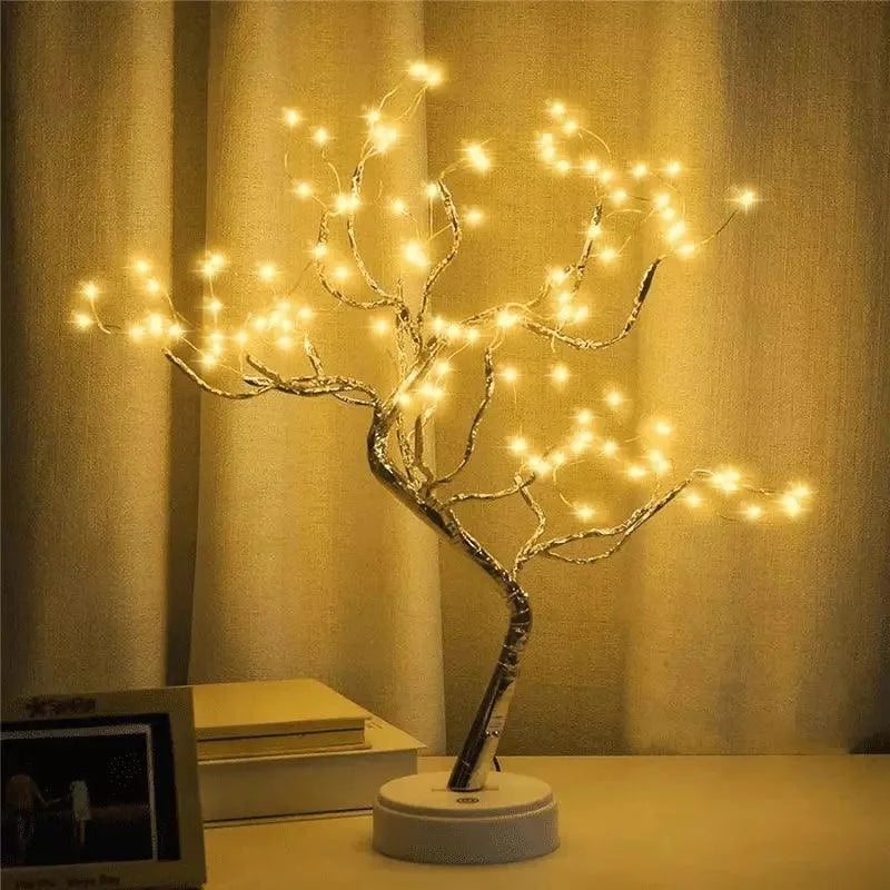 Luminária árvore de Led Decorativa para Quarto, Sala e Mesa Aquavera