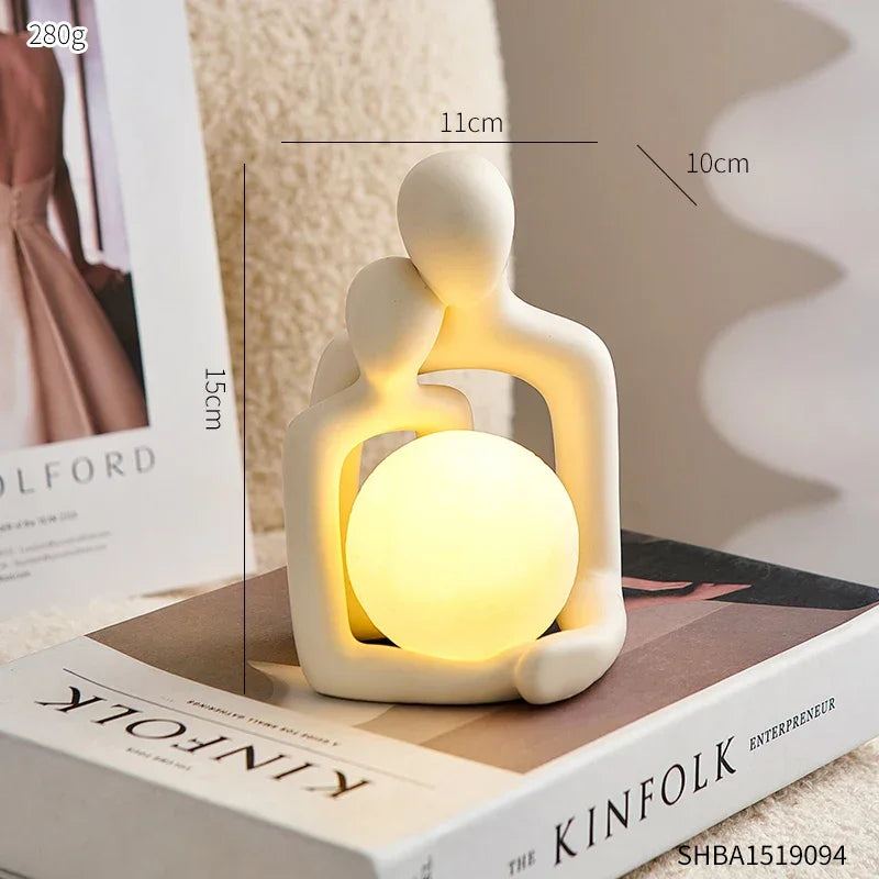 Luminária de Casal Estilo Nórdico para Quarto e Decoração Aquavera