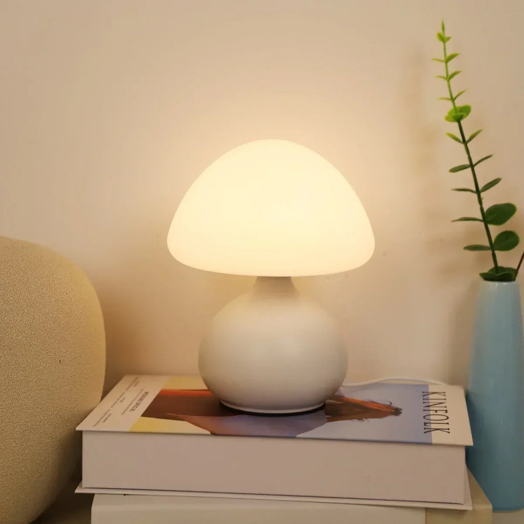 Luminária de Mesa Cogumelo Lumière Multicores Luz Regulável Aquavera