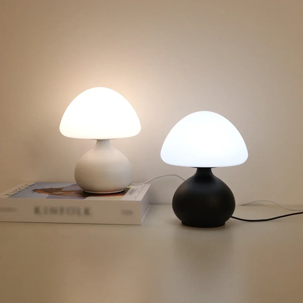 Luminária de Mesa Cogumelo Lumière Multicores Luz Regulável Aquavera