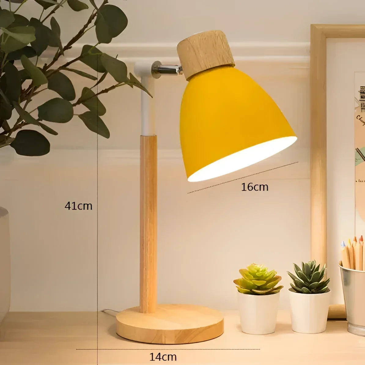 Luminária de Mesa Led com Cabeça Giratória para Quarto e Sala Aquavera