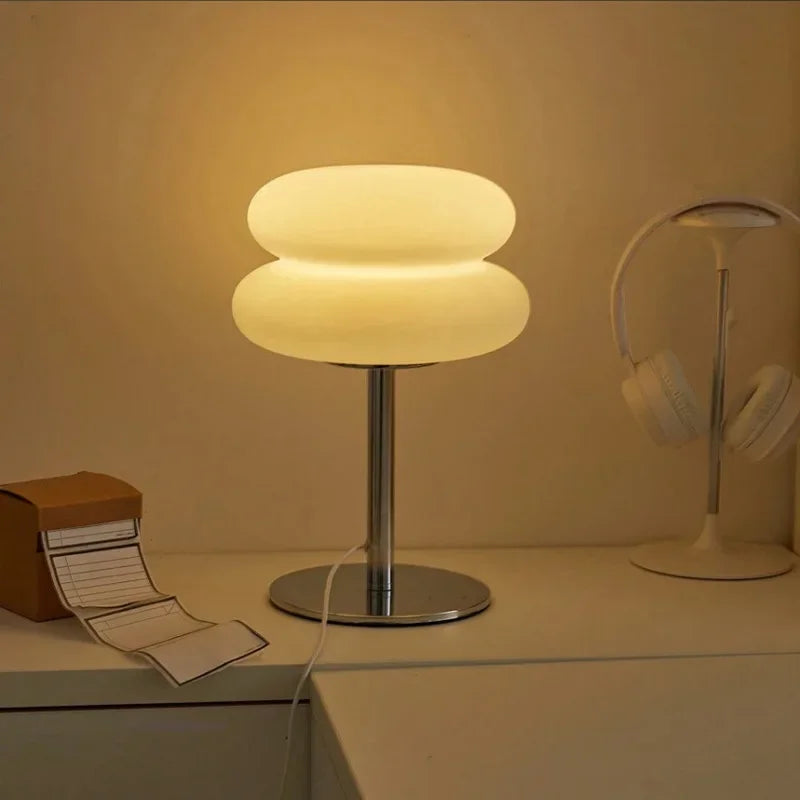 Luminária de Mesa Nuvem Branca Lueur Cristal Luz Regulável Aquavera