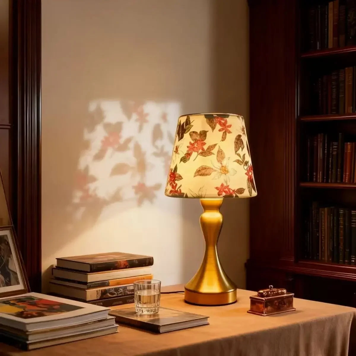Luminária de Mesa Toile Estilo Nórdico Abajur Tecido Regulável Aquavera