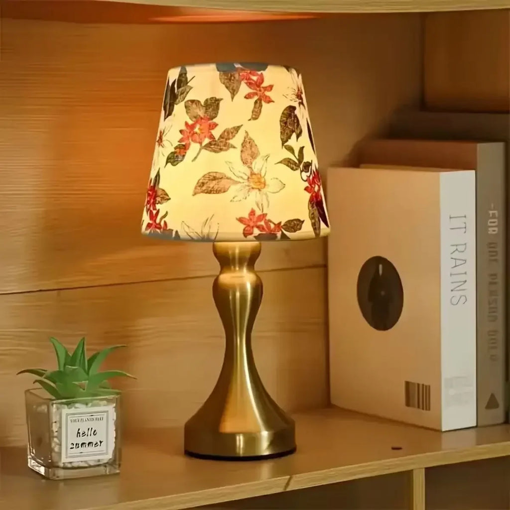 Luminária de Mesa Toile Estilo Nórdico Abajur Tecido Regulável Aquavera