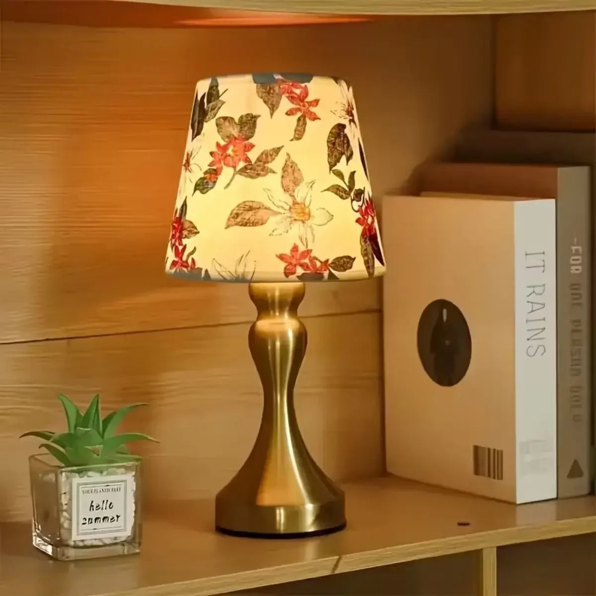 Luminária de Mesa Toile Estilo Nórdico Abajur Tecido Regulável Aquavera