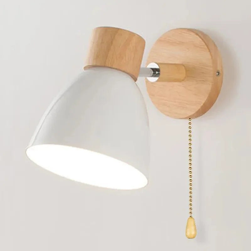 Luminária de Parede Led Madeira Estilo Nórdico para Decoração Aquavera