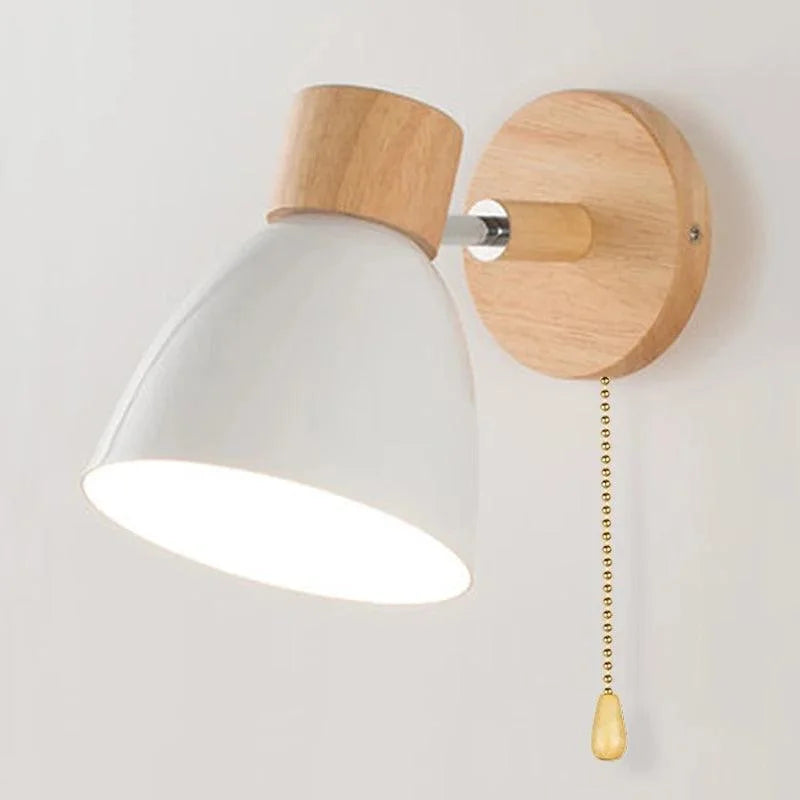 Luminária de Parede Led Madeira Estilo Nórdico para Decoração Aquavera