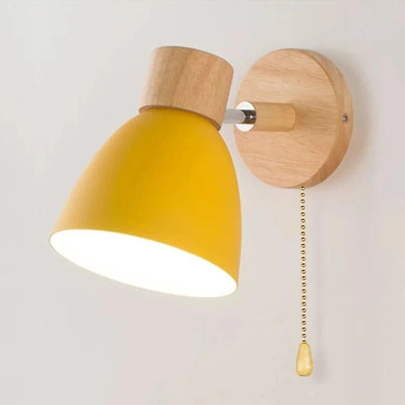 Luminária de Parede Led Madeira Estilo Nórdico para Decoração Aquavera