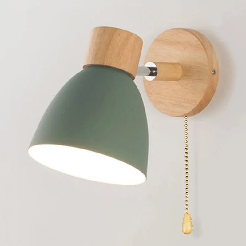 Luminária de Parede Led Madeira Estilo Nórdico para Decoração Aquavera