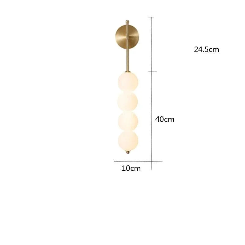 Luminária de Parede Led Minimalista Estilo Nórdico para Decoração Aquavera