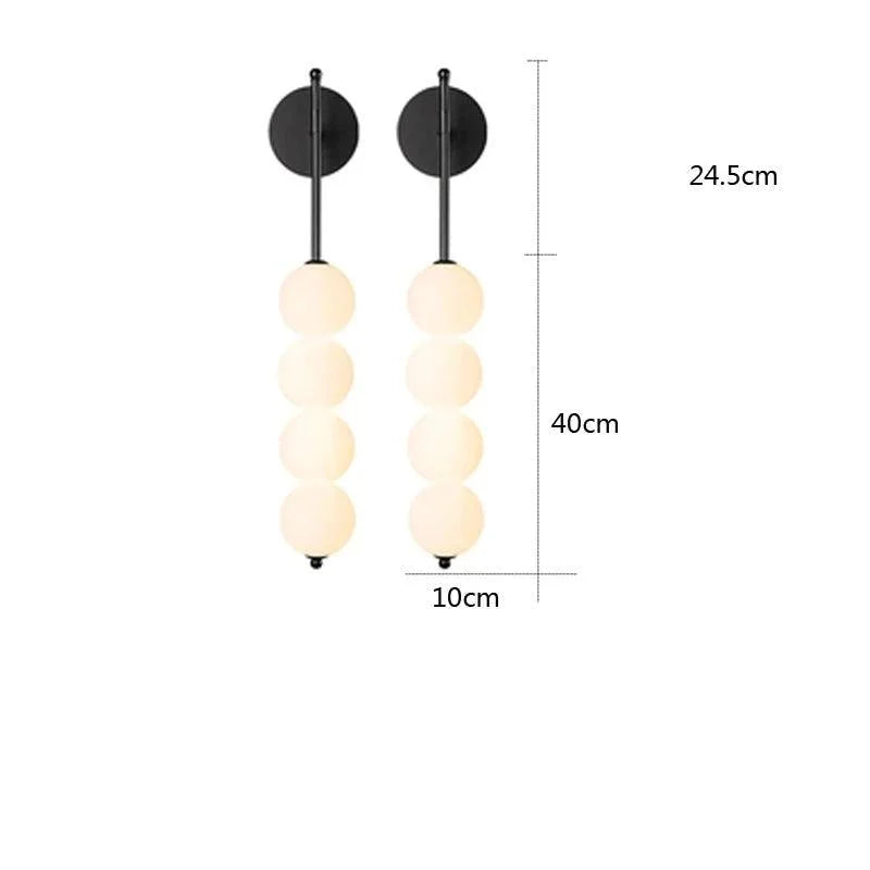 Luminária de Parede Led Minimalista Estilo Nórdico para Decoração Aquavera