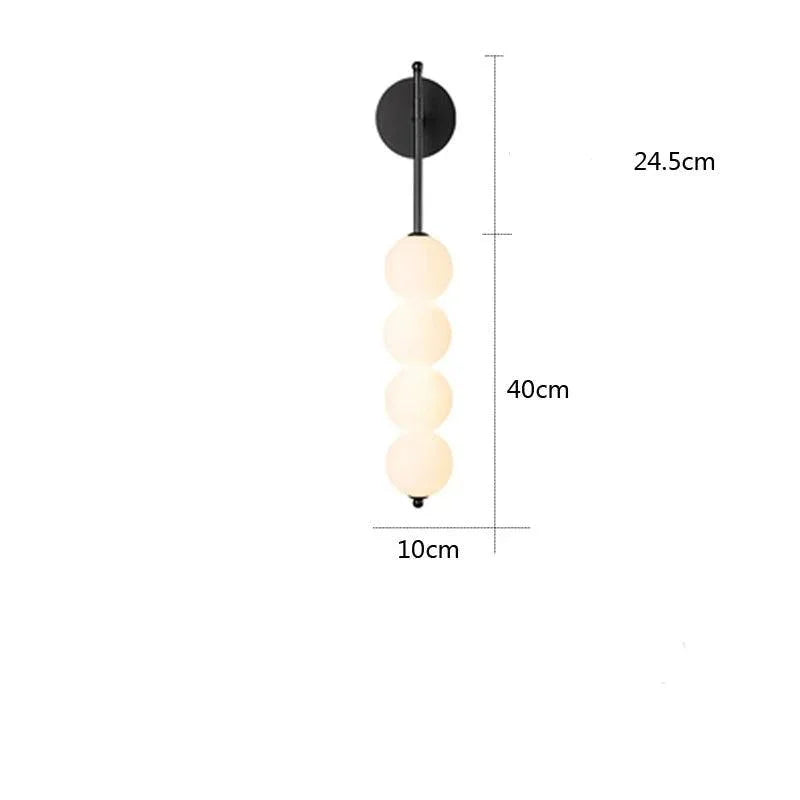 Luminária de Parede Led Minimalista Estilo Nórdico para Decoração Aquavera