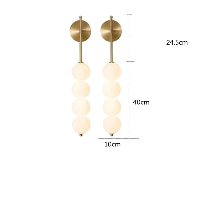Luminária de Parede Led Minimalista Estilo Nórdico para Decoração Aquavera