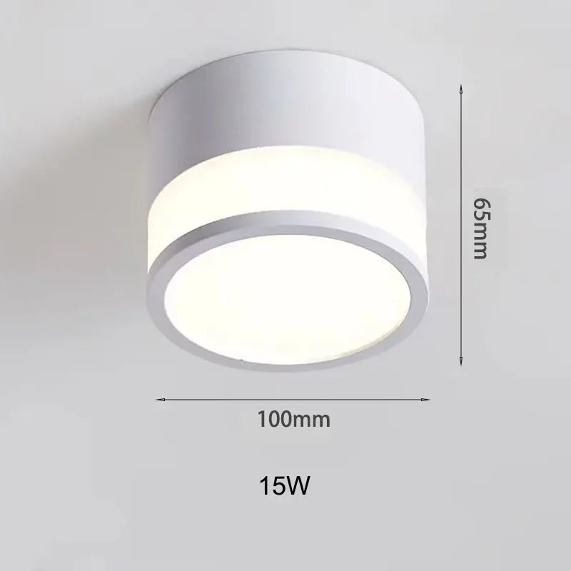 Luminária de Teto Led de Alumínio Estilo Nórdico para Sala Aquavera