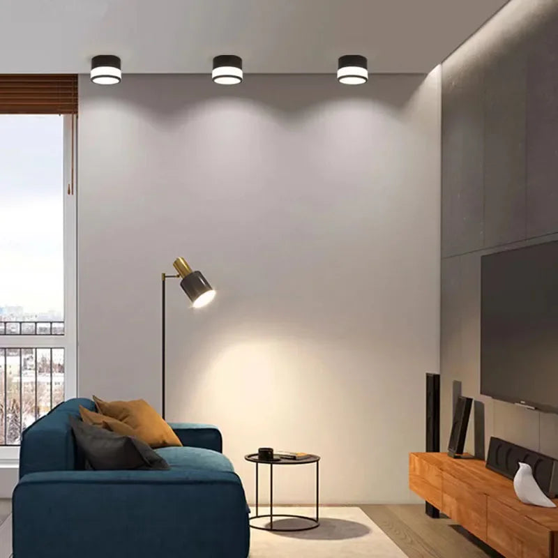 Luminária de Teto Led de Alumínio Estilo Nórdico para Sala Aquavera