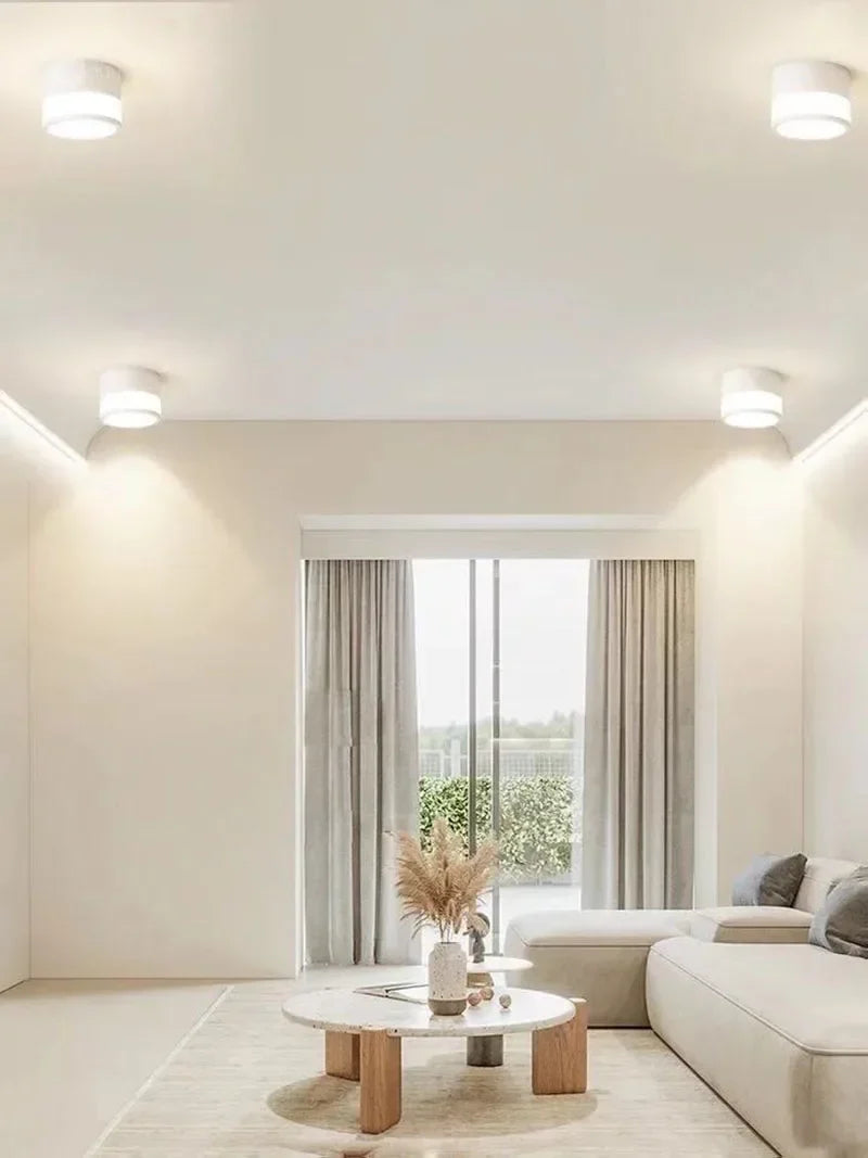 Luminária de Teto Led de Alumínio Estilo Nórdico para Sala Aquavera
