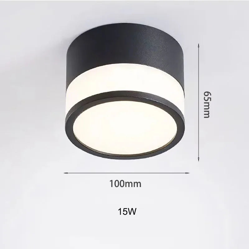 Luminária de Teto Led de Alumínio Estilo Nórdico para Sala Aquavera