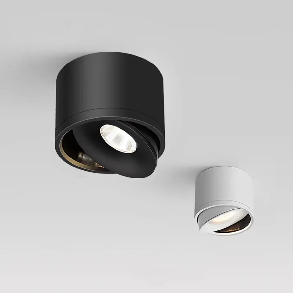 Luminária de Teto Led Rotativa Dimerizável em Alumínio Moderno Aquavera