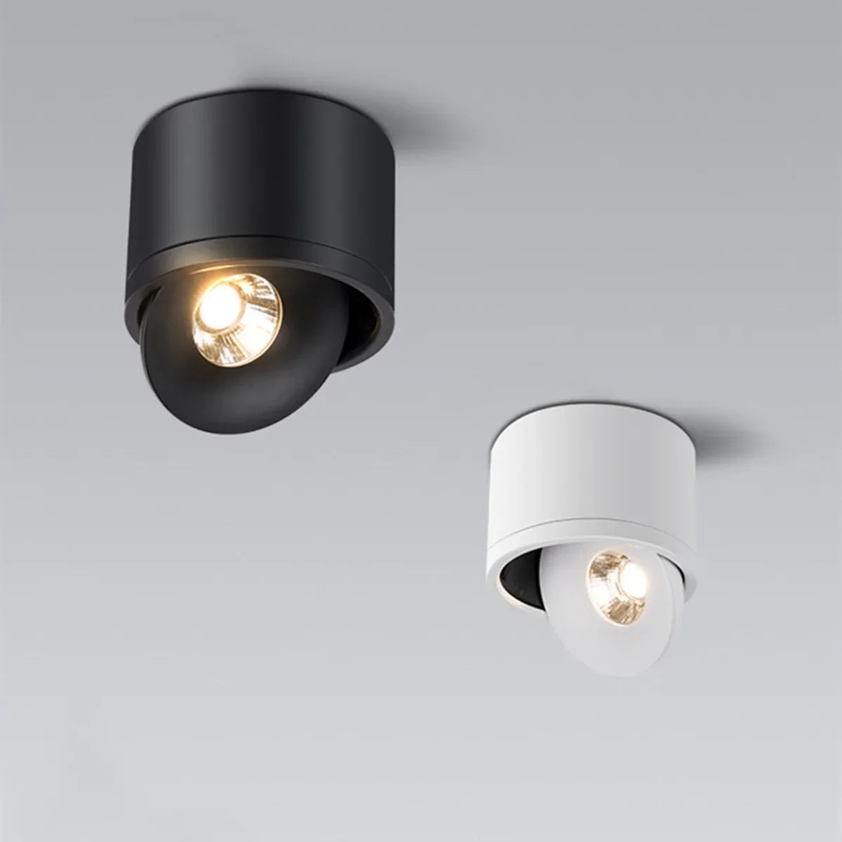 Luminária de Teto Led Rotativa Dimerizável em Alumínio Moderno Aquavera