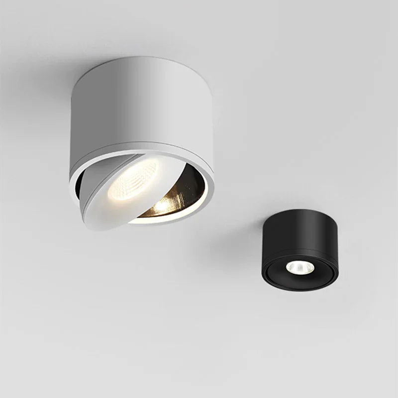 Luminária de Teto Led Rotativa Dimerizável em Alumínio Moderno Aquavera