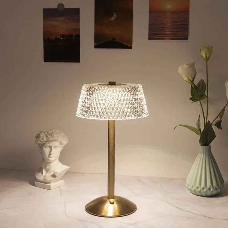 Luminária Led Europeia com Dimer Usb para Quarto e Bar Aquavera