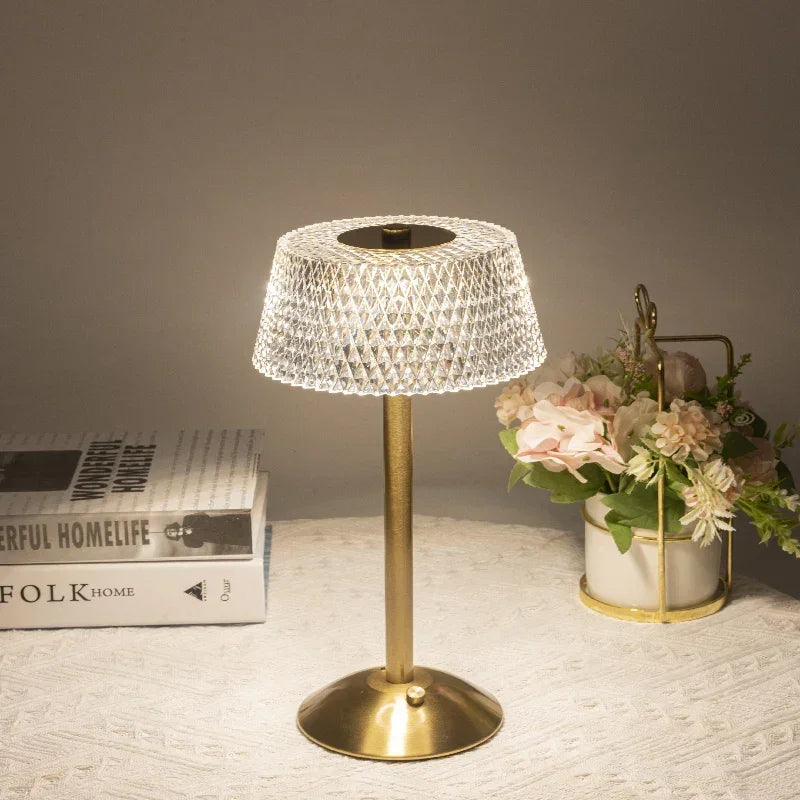 Luminária Led Europeia com Dimer Usb para Quarto e Bar Aquavera